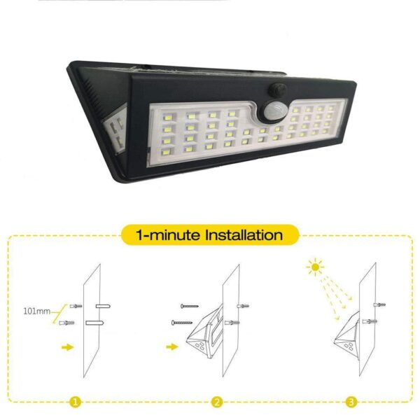 Three-sided Luminous Solar Sensor Wall Lamp - Image 10