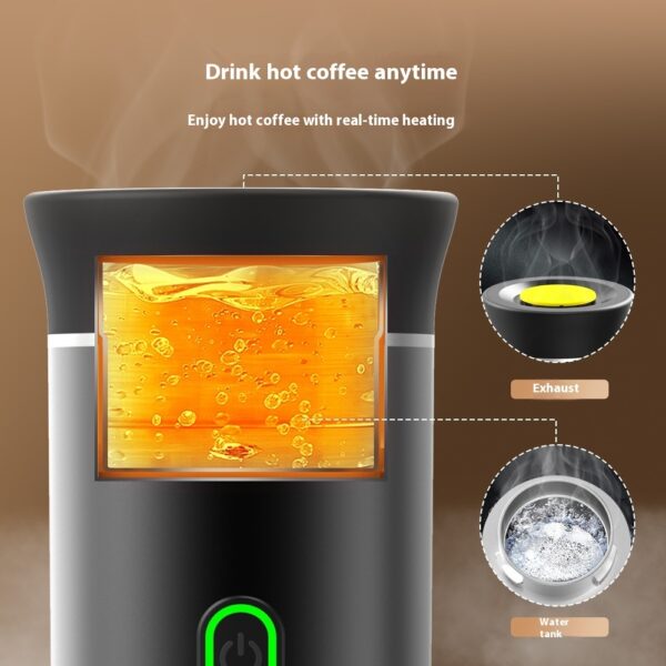 Portable Capsule Coffee Machine Electric Small Wireless Heating - Image 8