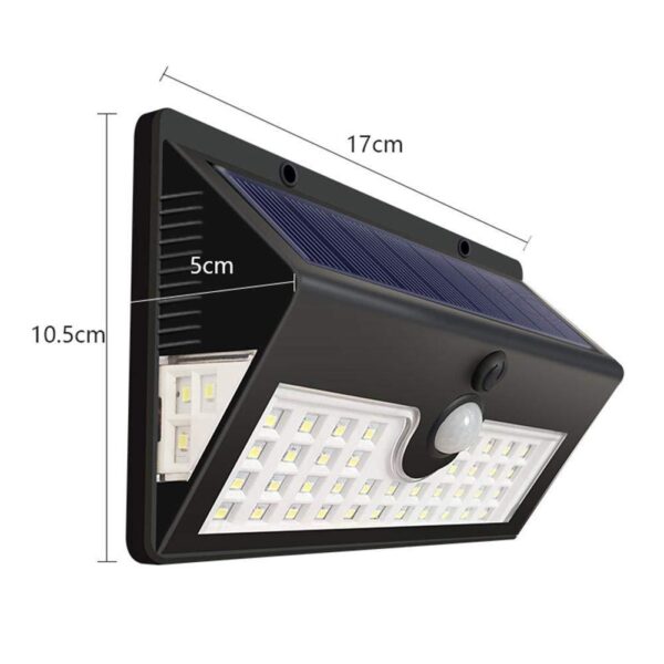 Three-sided Luminous Solar Sensor Wall Lamp - Image 6